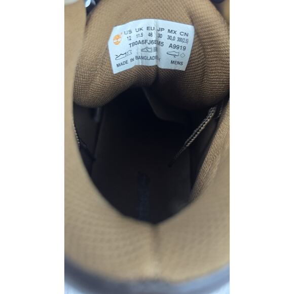 Timberland Oakwell Brown Leather Moc Toe Mid Lace Up Boots Men's Size 11 M - Picture 9 of 11